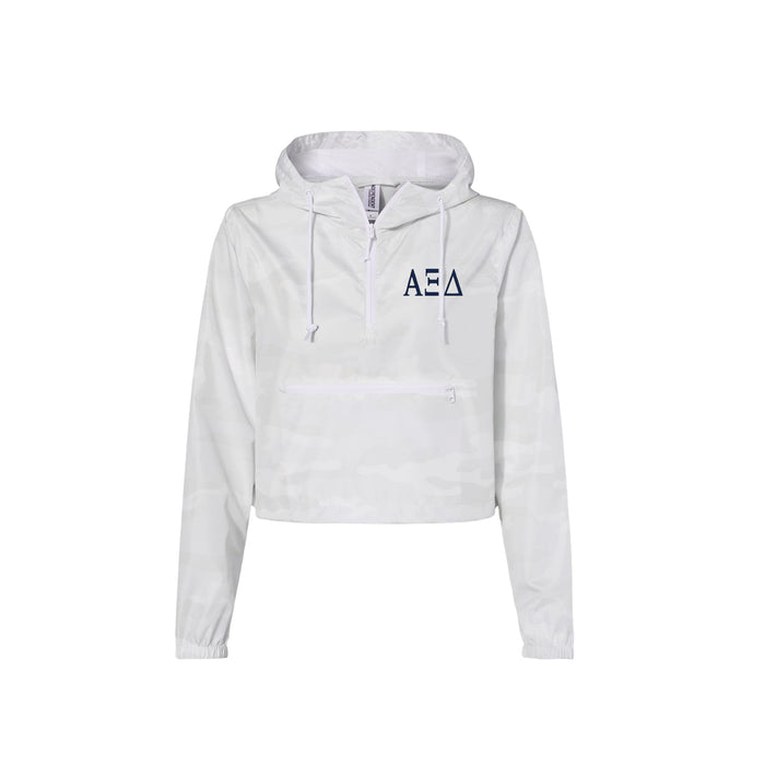 Alpha Xi Delta Crop Windbreaker