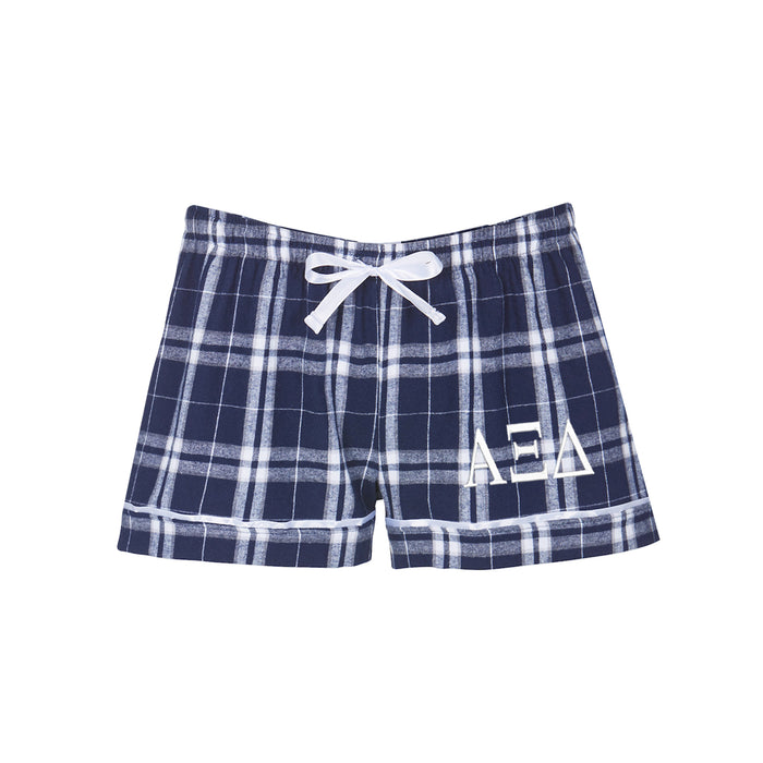Alpha Xi Delta Flannel Boxer Shorts