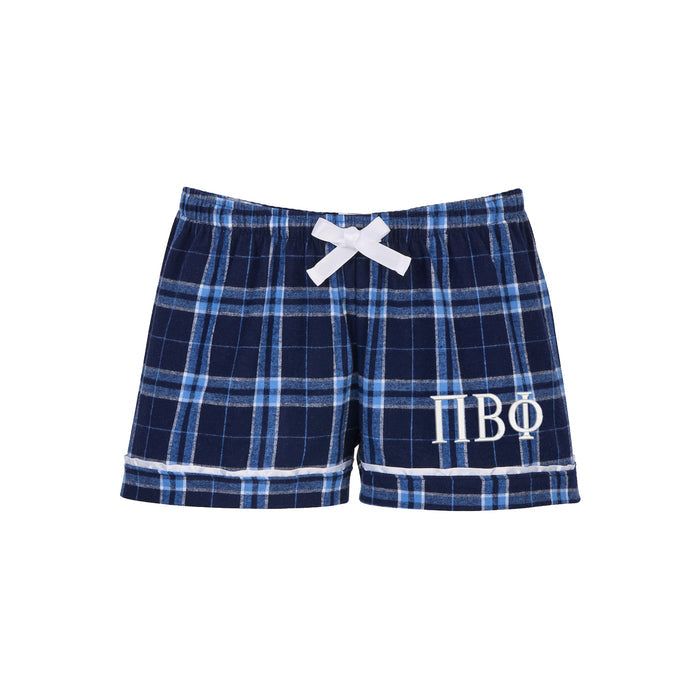 Alpha Xi Delta Flannel Boxer Shorts