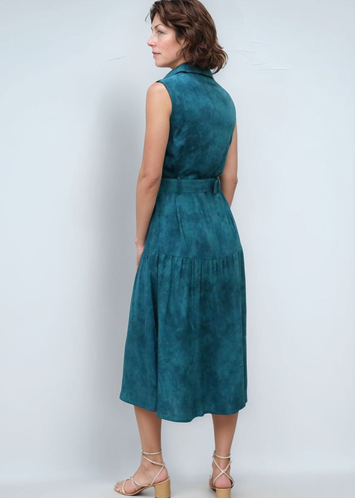 Amora Midi Shirtdress - Hazy Jade