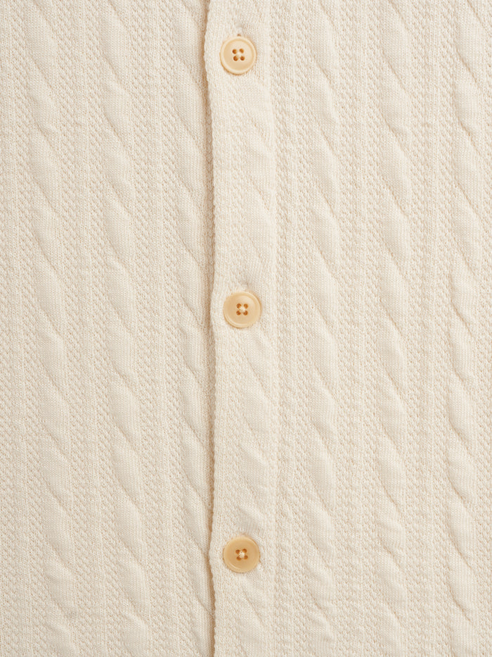 Ashby Short Sleeve Jersey Shirt Weaver Cream