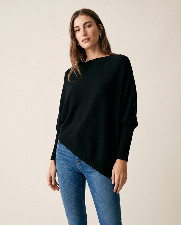 Asymmetrical Lightweight Knit Sweater