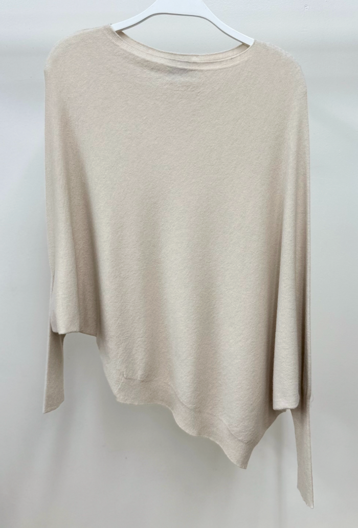Asymmetrical Lightweight Knit Sweater