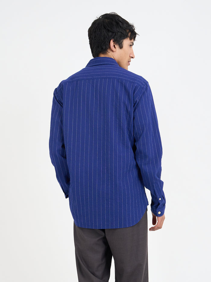 Atlanta Long Sleeve Shirt Patterson Blue