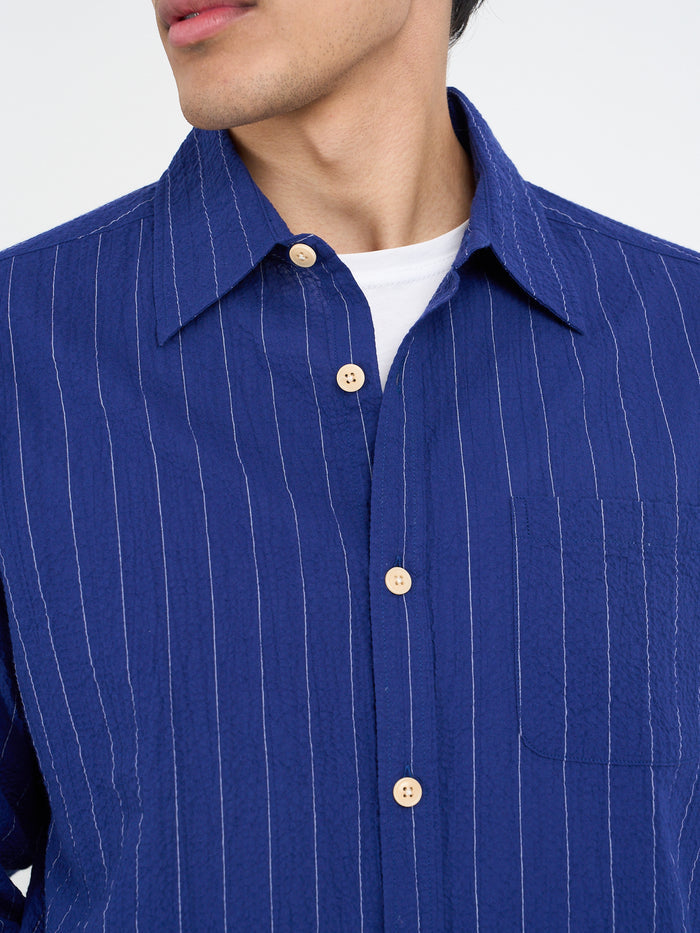 Atlanta Long Sleeve Shirt Patterson Blue