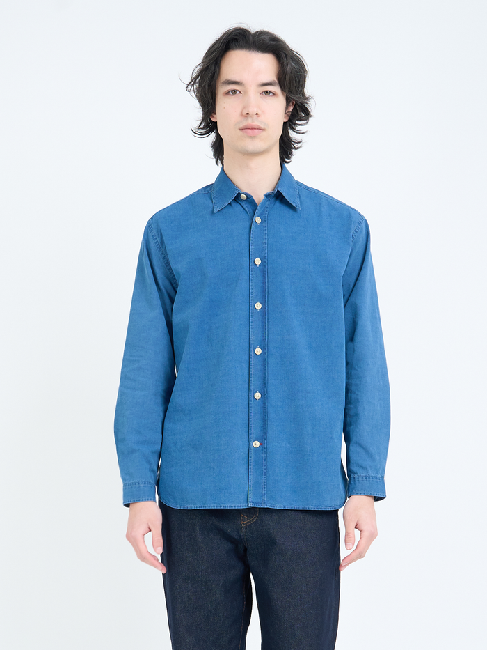 Atlanta Long Sleeve Shirt Wylie Indigo Light