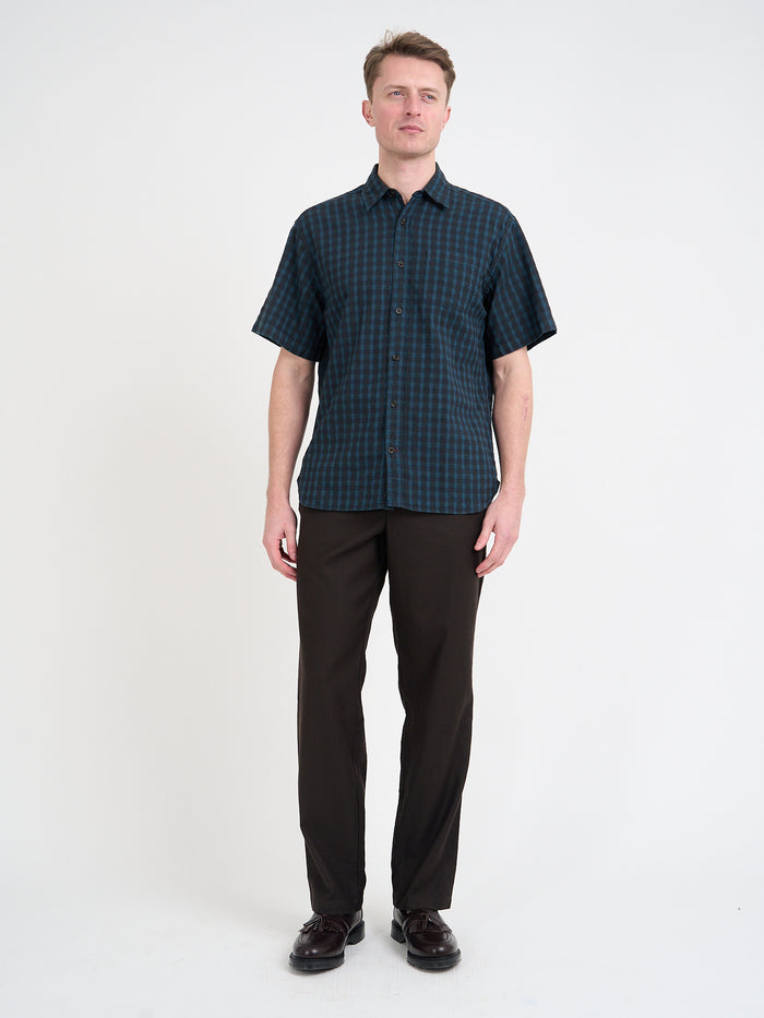 Atlanta Short Sleeve Shirt (Loose Fit) Lennox Navy