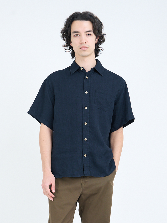 Atlanta Short Sleeve Shirt (Loose Fit) Padworth Navy