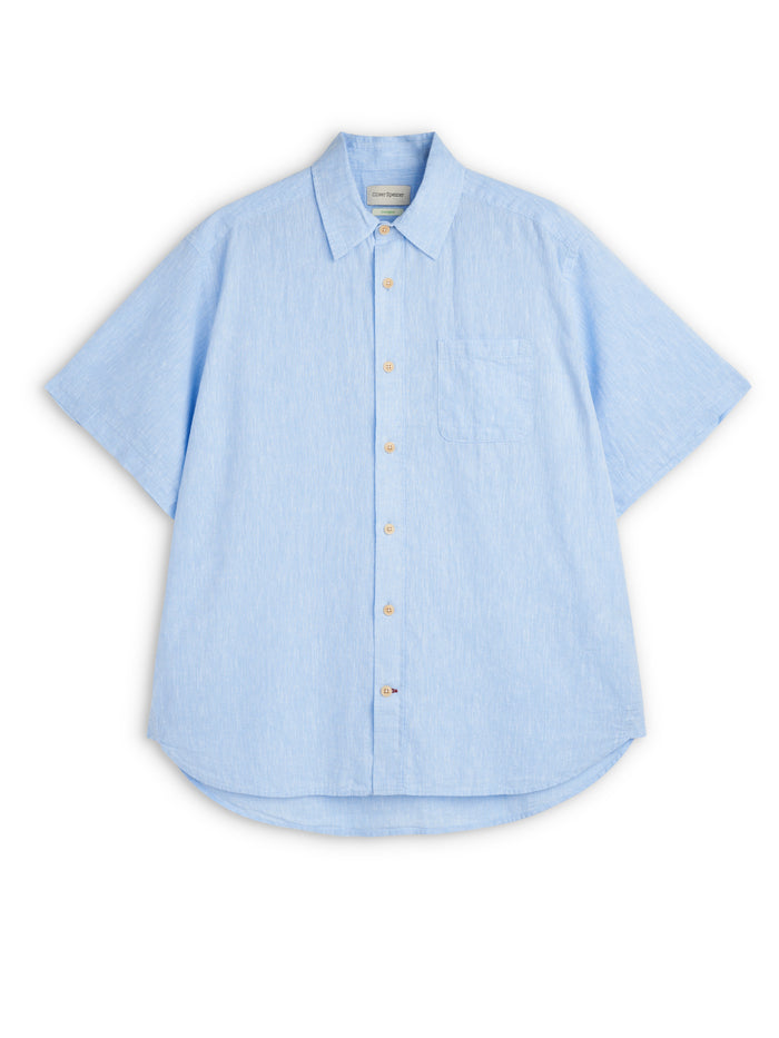 Atlanta Short Sleeve Shirt (Loose Fit) Perkins Blue