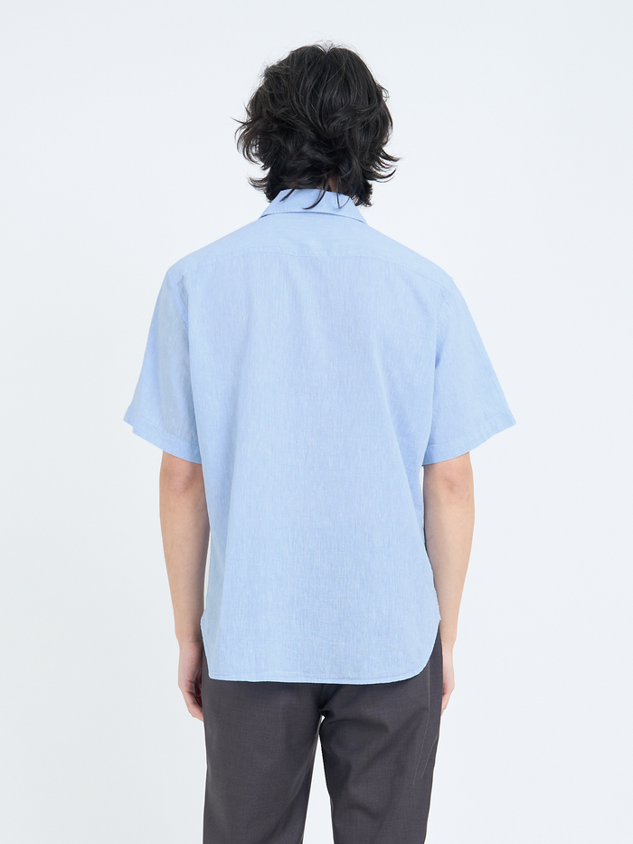 Atlanta Short Sleeve Shirt (Loose Fit) Perkins Blue