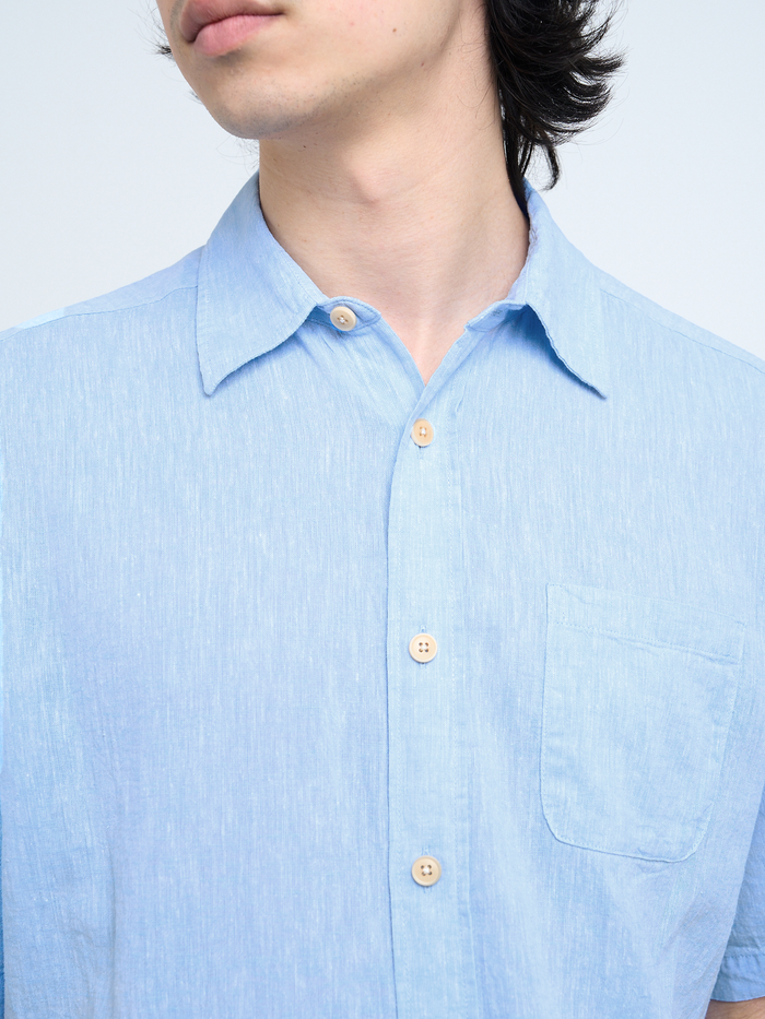 Atlanta Short Sleeve Shirt (Loose Fit) Perkins Blue