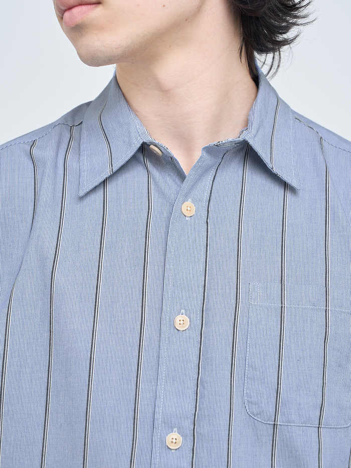Atlanta Short Sleeve Shirt (Loose Fit) Pinwell Blue