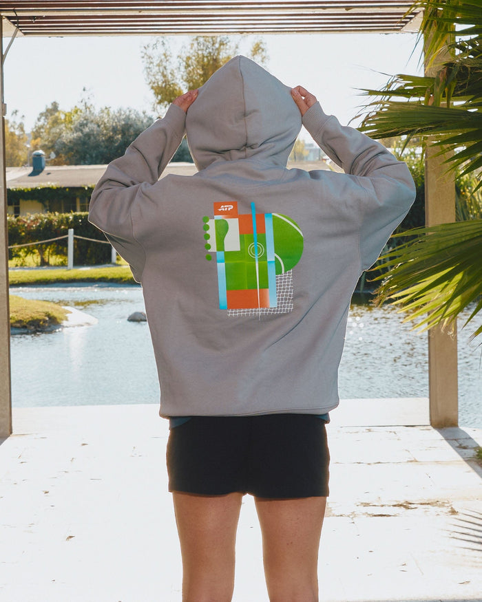 ATP ATP The Ball Is Everything Hoodie Centre Court - Grey Hoodie