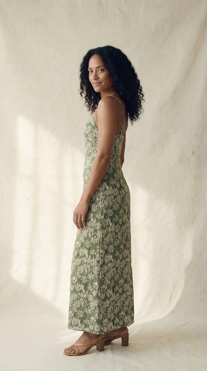 Ayanna Maxi Dress - Canopy Green
