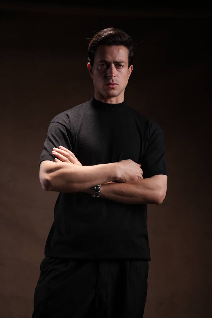 Basic Knit T-Shirt.