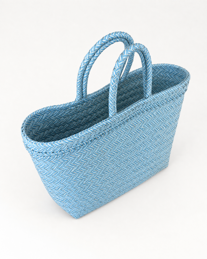 Basket Weave Compact Beach Bag