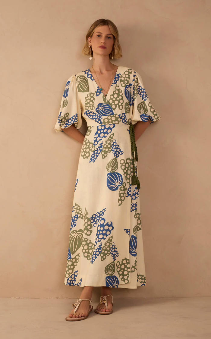 Begonia Print Maxi Dress