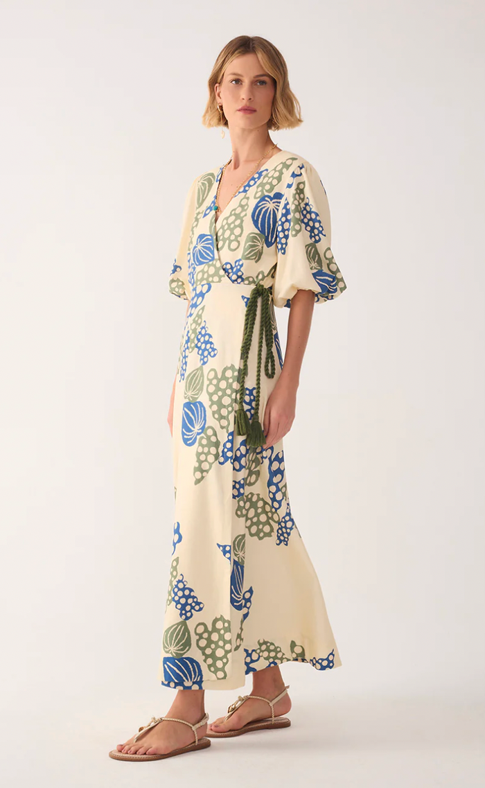 Begonia Print Maxi Dress
