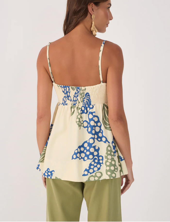 Begonia Smocked Bodice Top - Top View 4
