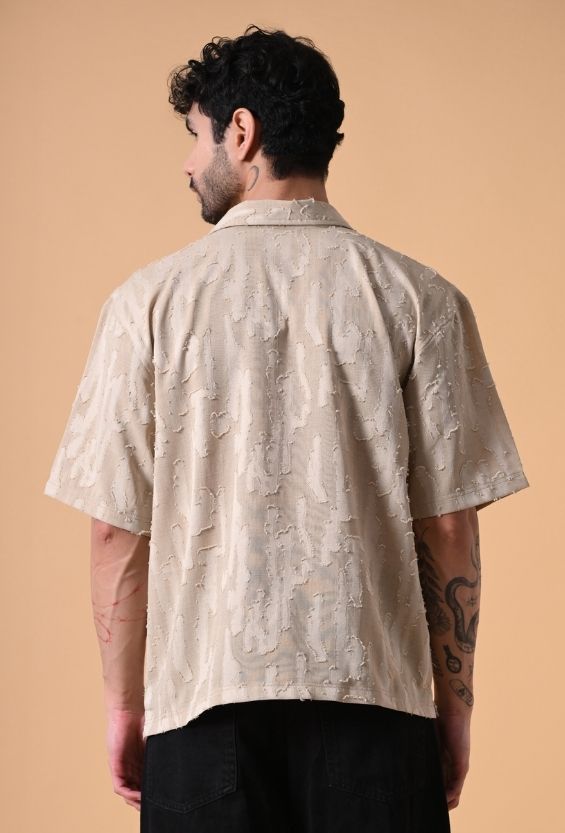 beige resort wear shirt men