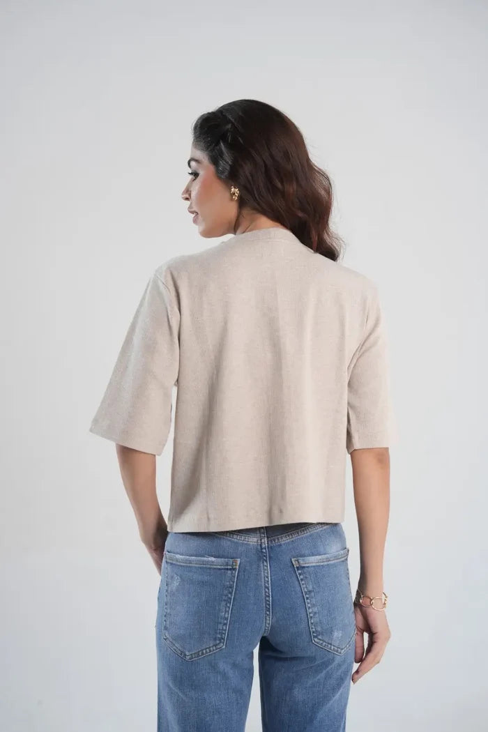Beige Women's Knit Sets for Men