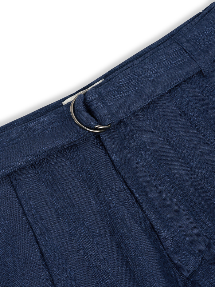 Belted Trousers Arnold Navy