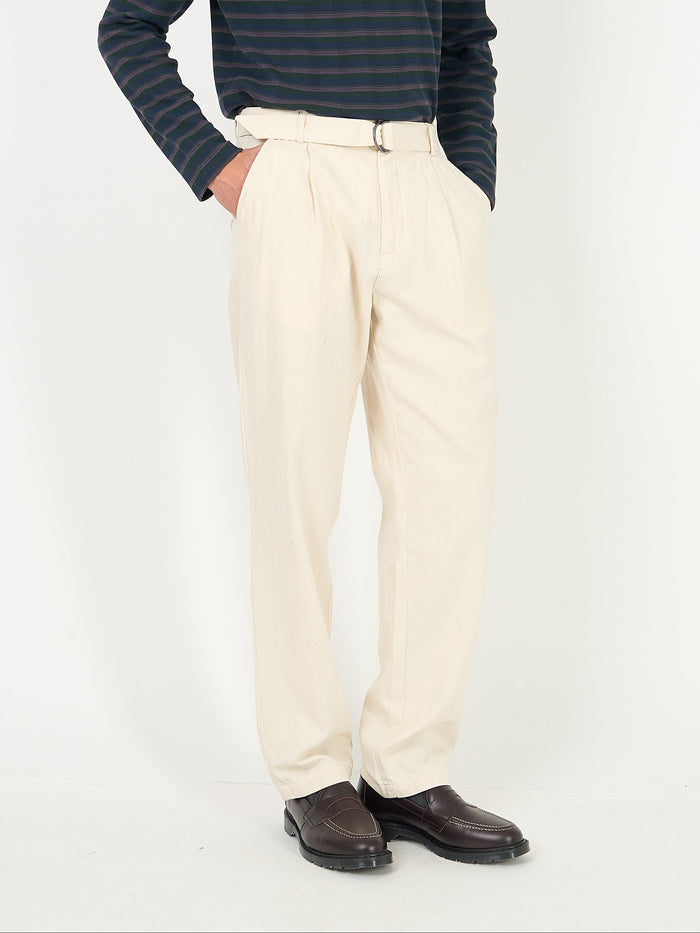 Belted Trousers Cairnes Ecru