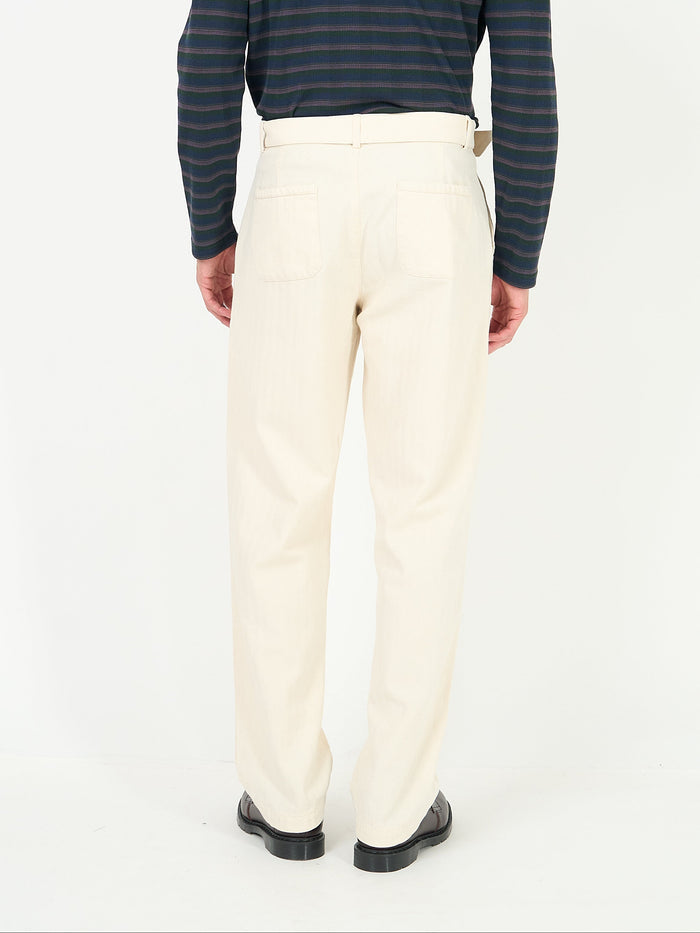 Belted Trousers Cairnes Ecru