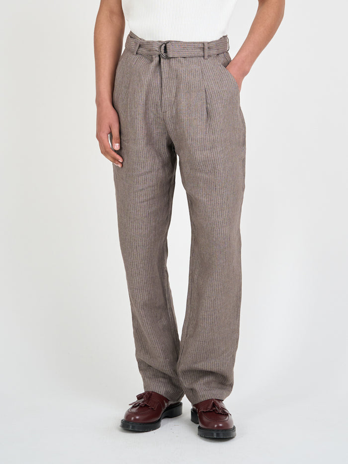 Belted Trousers Wilkins Brown/Pink
