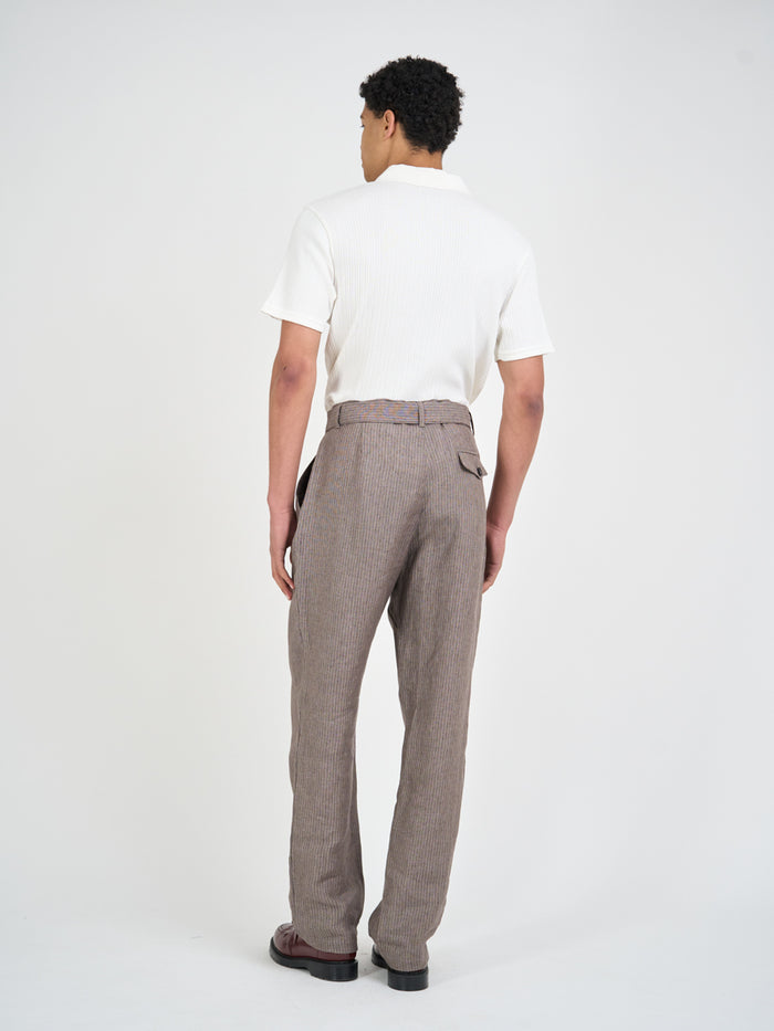 Belted Trousers Wilkins Brown/Pink