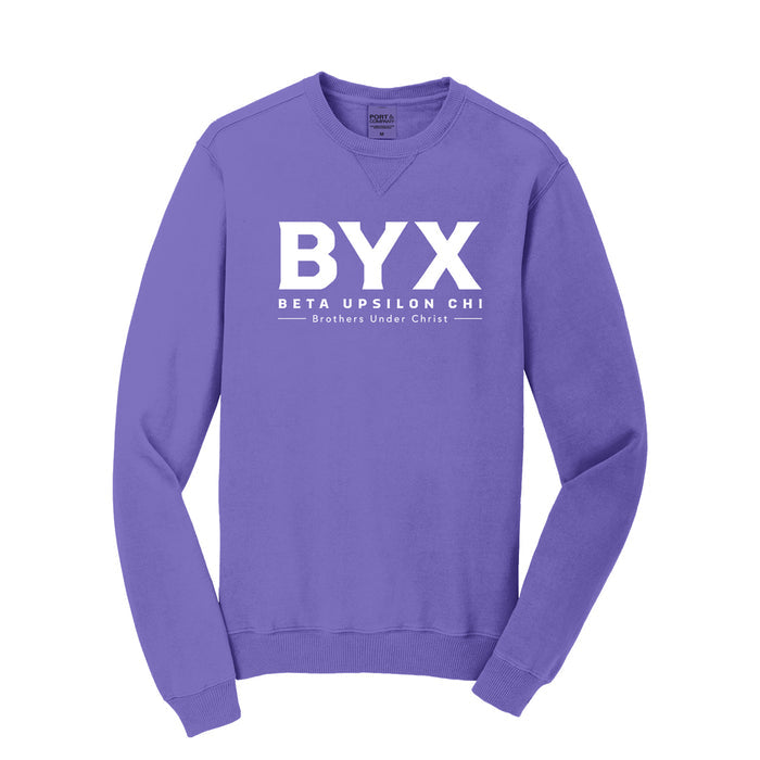 Beta Upsilon Chi Beach Washed Crewneck Sweatshirt