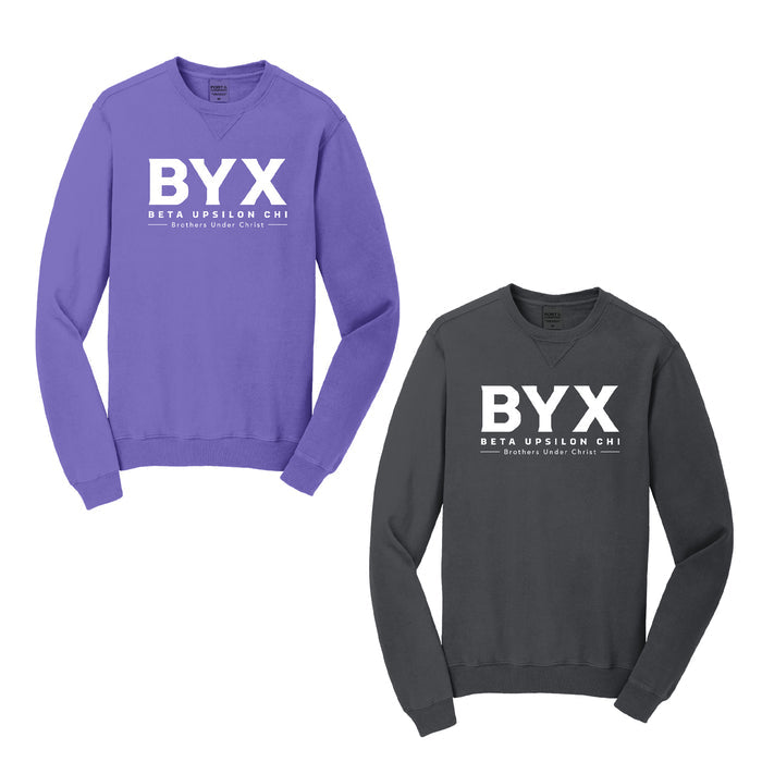 Beta Upsilon Chi Beach Washed Crewneck Sweatshirt