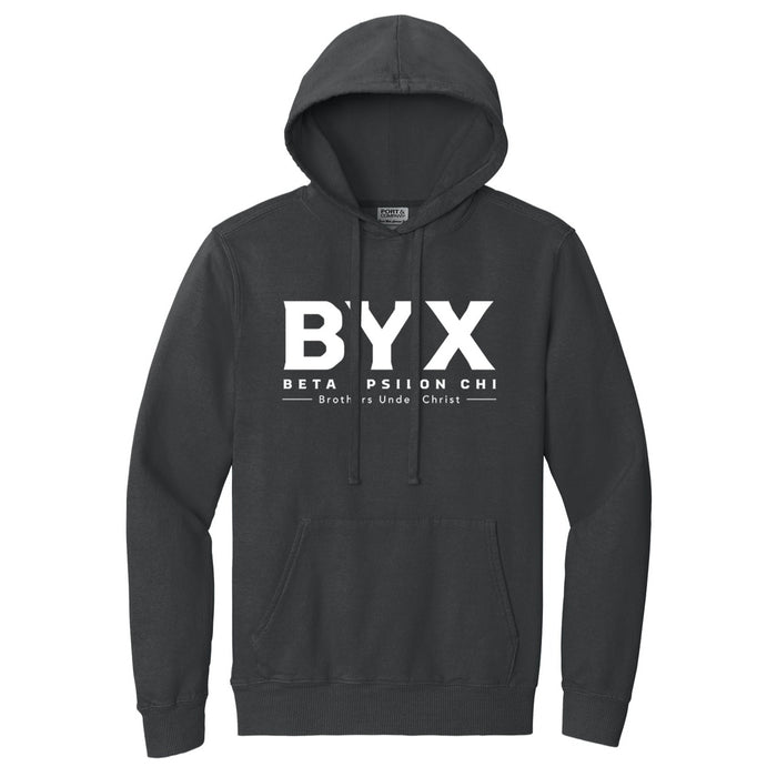 Beta Upsilon Chi Beach Washed Hooded Sweatshirt