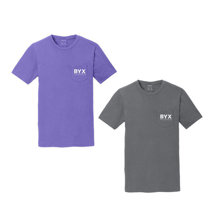 Beta Upsilon Chi Beach Washed Short Sleeve Pocket Tee