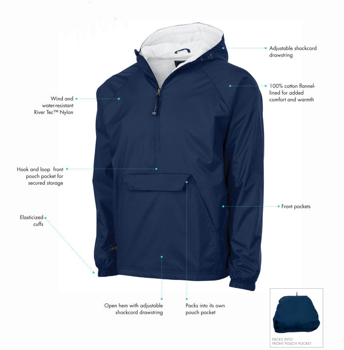 Beta Upsilon Chi Lined Windbreaker