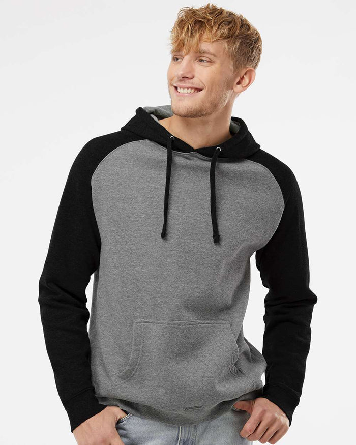 Beta Upsilon Chi Raglan Hooded Sweatshirt