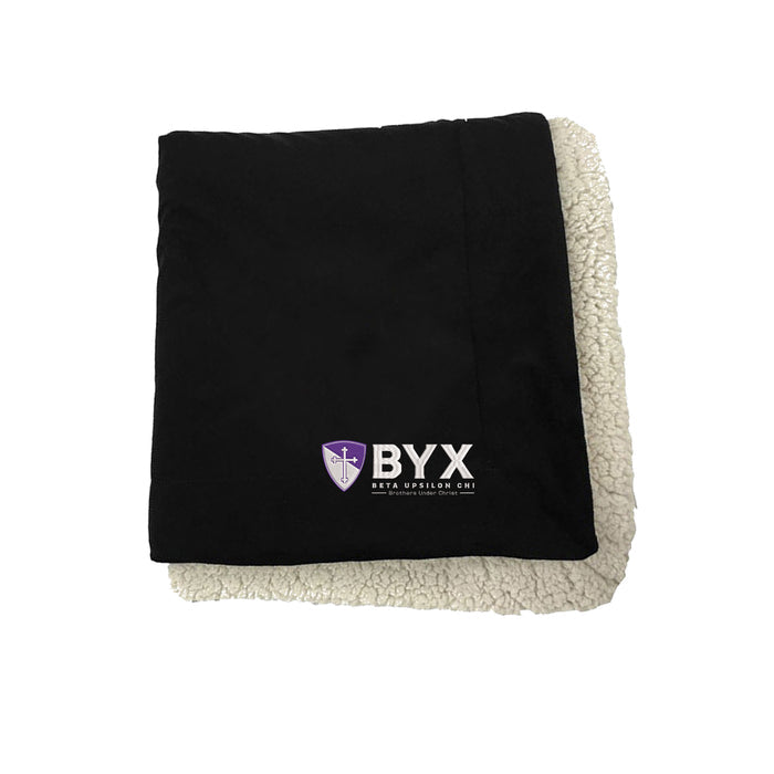 Beta Upsilon Chi Sherpa Lined Blanket