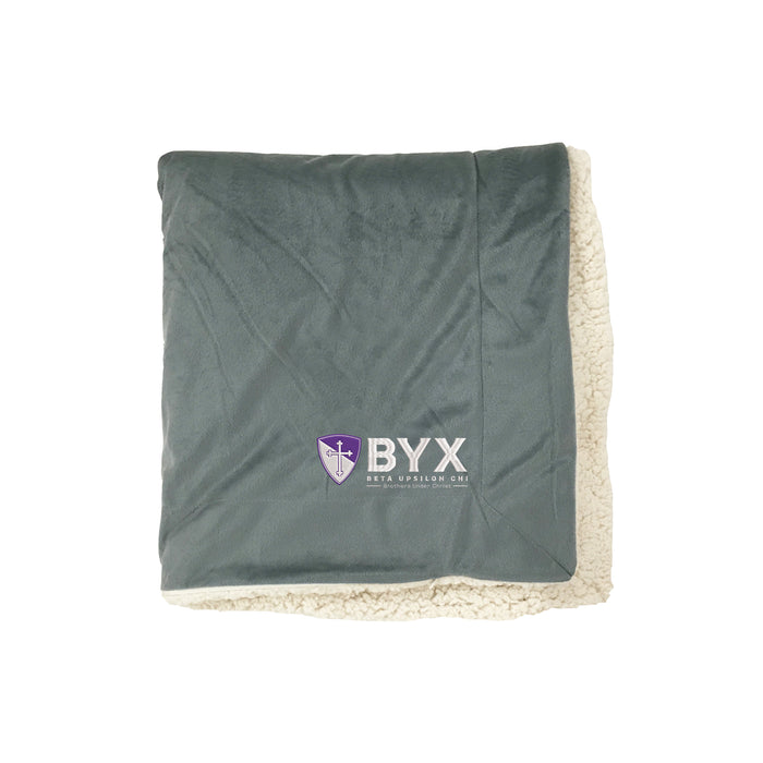 Beta Upsilon Chi Sherpa Lined Blanket