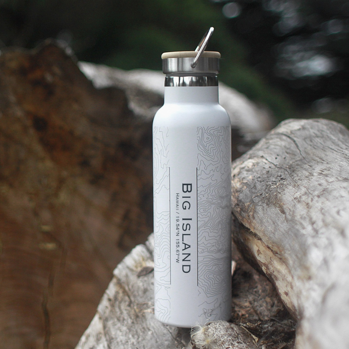 Big Island Topographical Bottle
