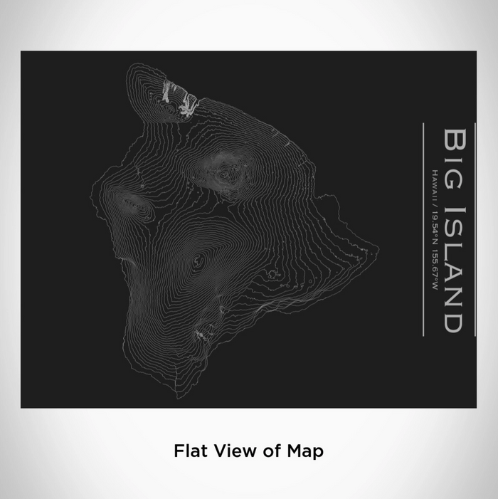 Big Island Topographical Bottle