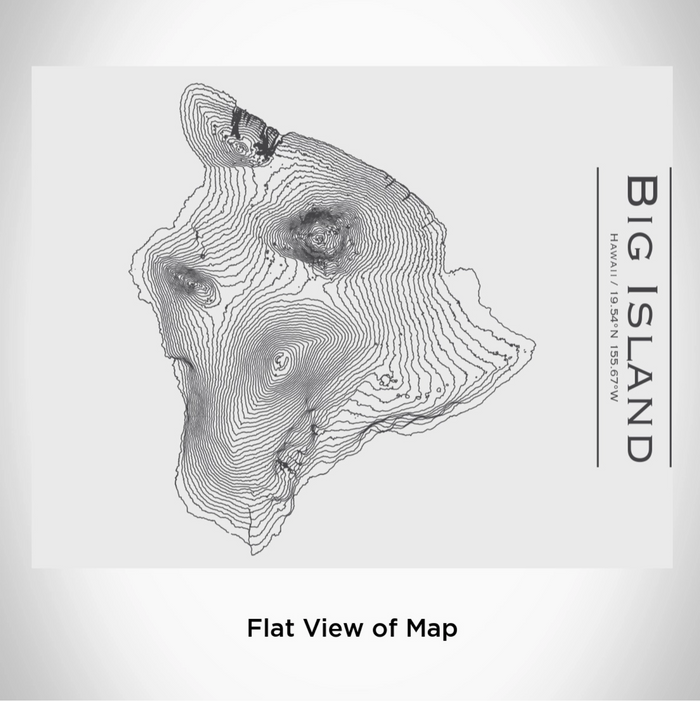 Big Island Topographical Bottle
