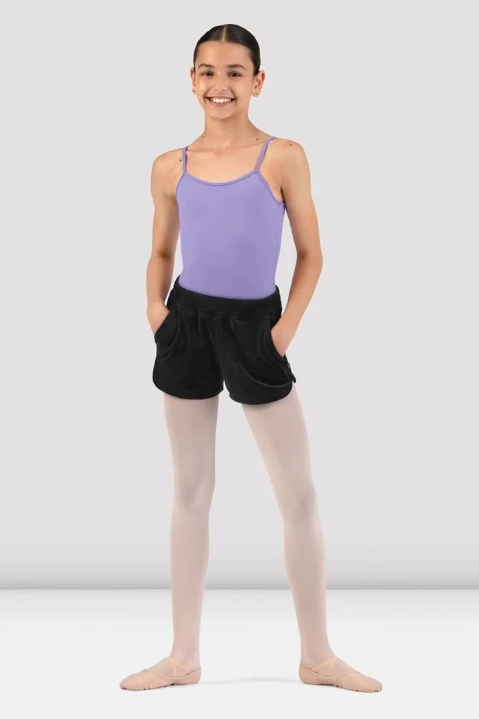 Bloch Kids Kelly Velvet Short, Black CR90008