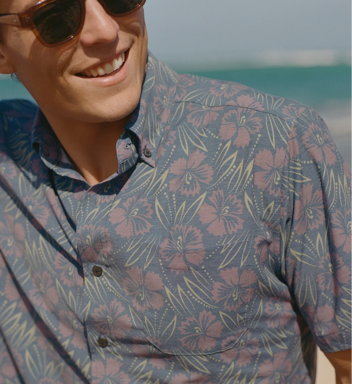 BLOSSOM HARMONY Performance Button Front - Navy
