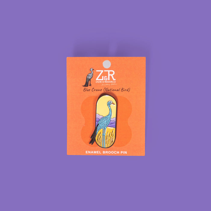 Blue Crane Pin
