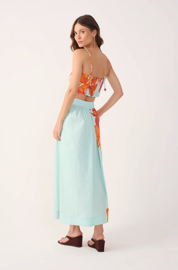 Blue Lily Top & Skirt Set