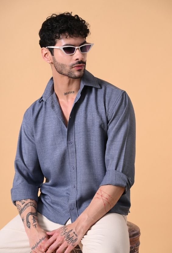 viscose nylon shirt men lightweight