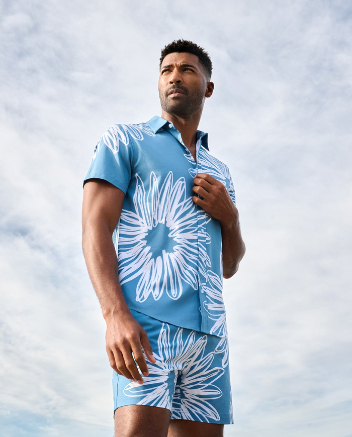 Blue Sunflower Weekend Shirt