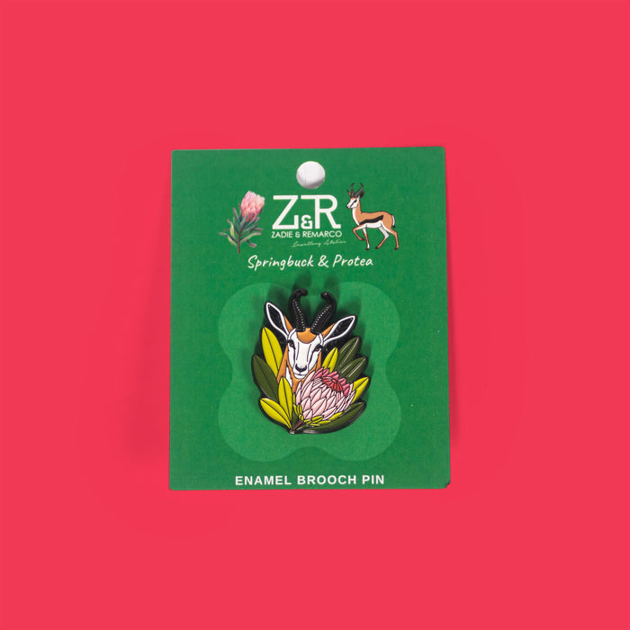 Bokkie Protea Pin
