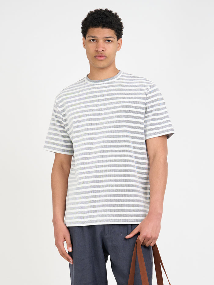 Box T-Shirt Holmes Cream/Navy
