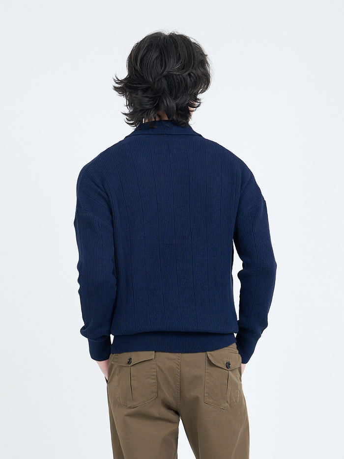 Brice Half Zip Jumper Overton Navy